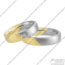 Christian Bauer 14K White and Yellow Bands (241115 & 273440)