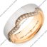 Christian Bauer Platinum and 18k Rose Gold Wedding Band 246805