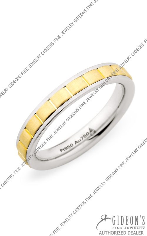 Christian Bauer Platinum and 18k Yellow Gold Band 274288