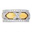 Hidalgo Interchangeable Rings White Gold Ring Jacket (RN2274)