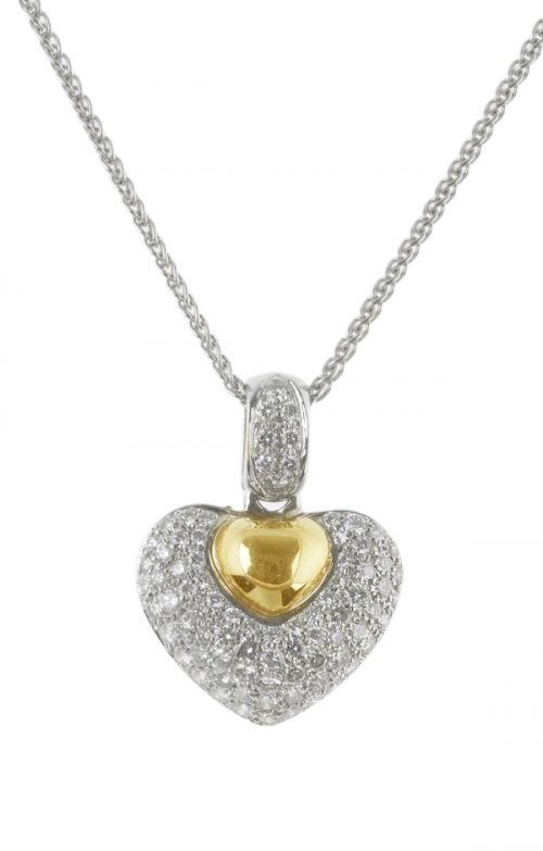 Gideon's Exclusive 18K White & Yellow Gold Diamond Heart