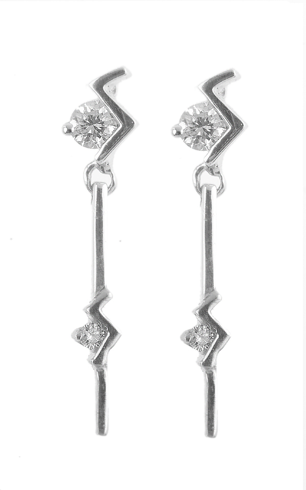 Gideon's Exclusive 18K White Gold Drop Earring 0.24 cts