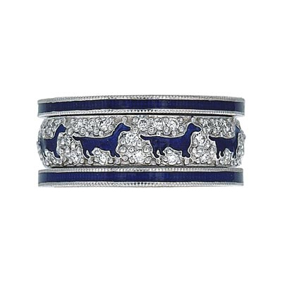 Hidalgo Stackable Rings Puppy Lovers Collection Set  (7-452 & 7-452G)