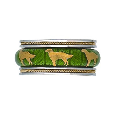 Hidalgo Stackable Rings Puppy Lovers Collection Set  (7-459 & 7-459G)