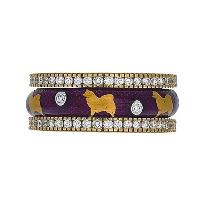 Hidalgo Stackable Rings Puppy Lovers Collection Set  (7-463 & 7-463G)