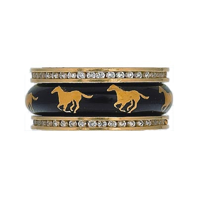 Hidalgo Stackable Rings Equestrian Collection Set  (7-497 & 7-497G)