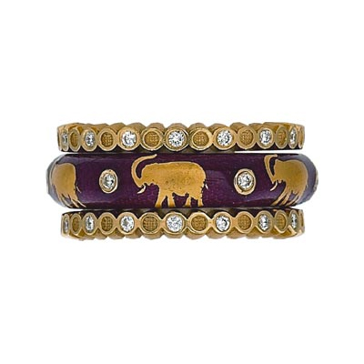 Hidalgo Stackable Rings Wild Life Collection Set  (7-504 & 7-504G)