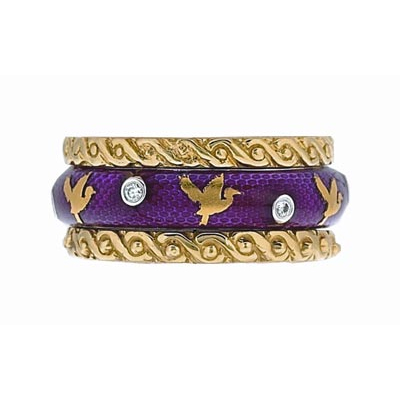 Hidalgo Stackable Rings Aviary Collection Set  (7-586 & 7-586G)