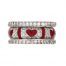 Hidalgo Stackable Rings Heart Collection Set  (7-630 & 7-630G)
