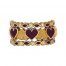 Hidalgo Stackable Rings Heart Collection Set  (7-631 & 7-631G)