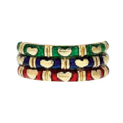 Hidalgo Stackable Rings Heart Collection Set  (7-635)