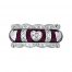 Hidalgo Stackable Rings Heart Collection Set  (7-639 & 7-639G)