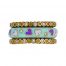 Hidalgo Stackable Rings Pastel Collection Set (RS7743 & RS6467)