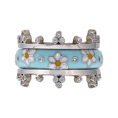 Hidalgo Stackable Rings Pastel Collection Set (RS7755 & RS7950)
