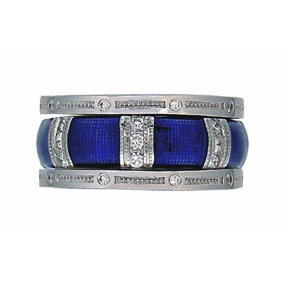 Hidalgo Stackable Rings Art Deco Collection Set (RS6921MIL & RS7031)