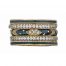 Hidalgo Stackable Rings Art Deco Collection Set (RJ3011, RB5021 & RB480)