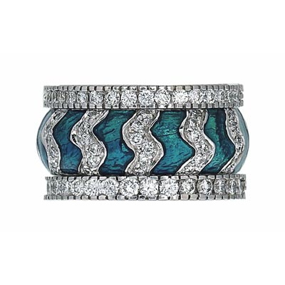 Hidalgo Stackable Rings Art Deco Collection Set (RR1317 & RN2003)