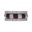 Hidalgo Stackable Rings Art Deco Collection Set (RR1043MIL & RN2007MIL)