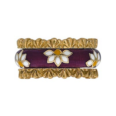 Hidalgo Stackable Rings Flowers Collection Set (RS6731 & RG2002)