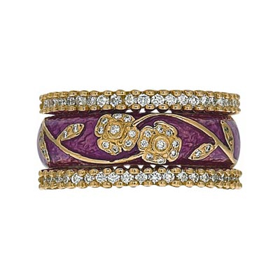 Hidalgo Stackable Rings Flowers Collection Set (RR1991 & RN2006)