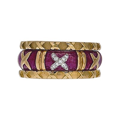 Hidalgo Stackable Rings Bar and X Collection Set (RA206 & RS6471)