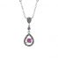 Gideon's Exclusive 18K White Gold Sapphire Pendant