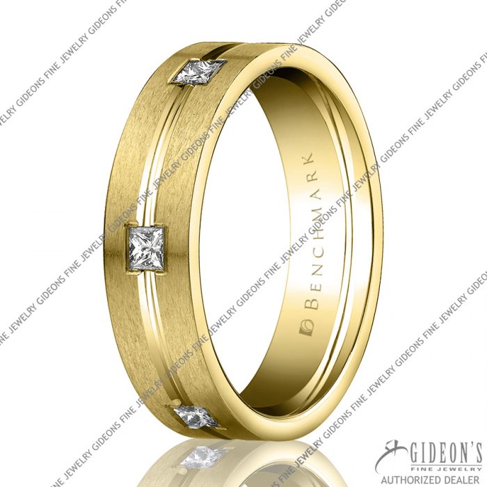 Benchmark Princess Cut Diamond Bands CF526828 6 mm