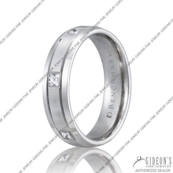 Benchmark Princess Cut Diamond Bands CF526837 6 mm