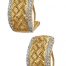 Gideon's Exclusive 14K Yellow Gold Diamond Hoop Earring