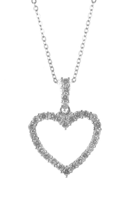 Gideon's Exclusive 14K White Gold Diamond Heart Pendant
