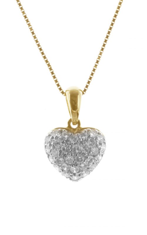 Gideon's Exclusive 14K Yellow Gold Diamond Heart Pendant
