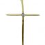 Gideon's Exclusive 14K Yellow Gold Diamond Cross Pendant