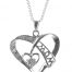 Gideon's Exclusive 18K White Gold Diamond Heart Pendant