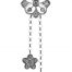 Gideon's Exclusive 18K White Gold Flower Diamond Pendant