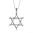 Gideon's Exclusive 18K White Gold Star of David Diamond Pendant