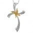Gideon's Exclusive 18K White & Yellow Gold Diamond Cross Pendant