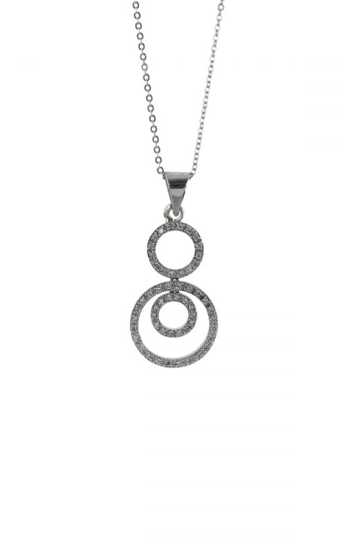 Gideon's Exclusive 18K White Gold Circle of Life Diamond Pendant