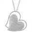 Gideon's  Exclusive 18K White Gold Diamond Heart Pendant