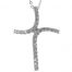 Gideon's Exclusive 18K White Gold Diamond Cross Pendant