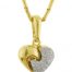 Gideon's Exclusive 18K Yellow Gold Diamond Heart Pendant