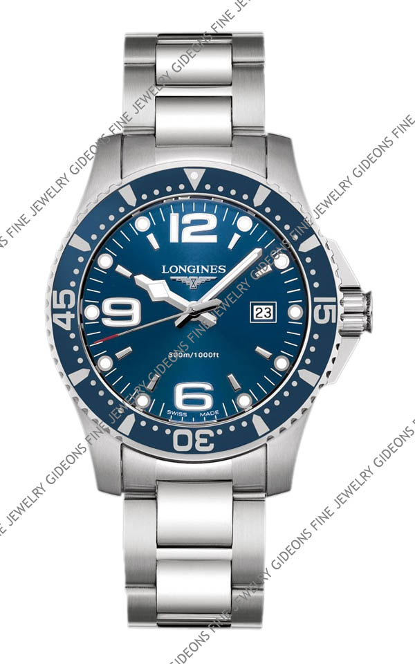 Longines HydroConquest Mens Quartz L3.640.4.96.6 39 mm