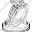 Scott Kay Platinum Engagement Set(M0235RDPP & B0235RDPP)