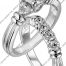 Scott Kay Platinum Engagement Set(M0902TDZPP & B0902RDPP)