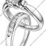 Scott Kay Platinum Engagement Set(M1004RDPP and B1004RDPP)