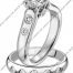 Scott Kay Platinum Engagement Set(M1037RDPP & B1037RDPP)