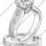 Scott Kay Platinum Engagement Set(M1038QDSPP & B1038QDPP)