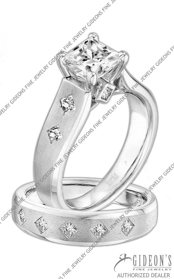 Kay Jewelers Diamond Bridal Set 1 1/4 ct tw Princess-cut 14K White Gold-  Bridal