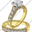 Scott Kay Gold Engagement Set(M1113RD10FP & B1113RD10FF)