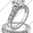 Scott Kay Platinum Engagement Set(M1113RD10PP & B1113RD10PP)