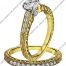 Scott Kay Gold Engagement Set(M1138RD07FP and B1138RD07FF)